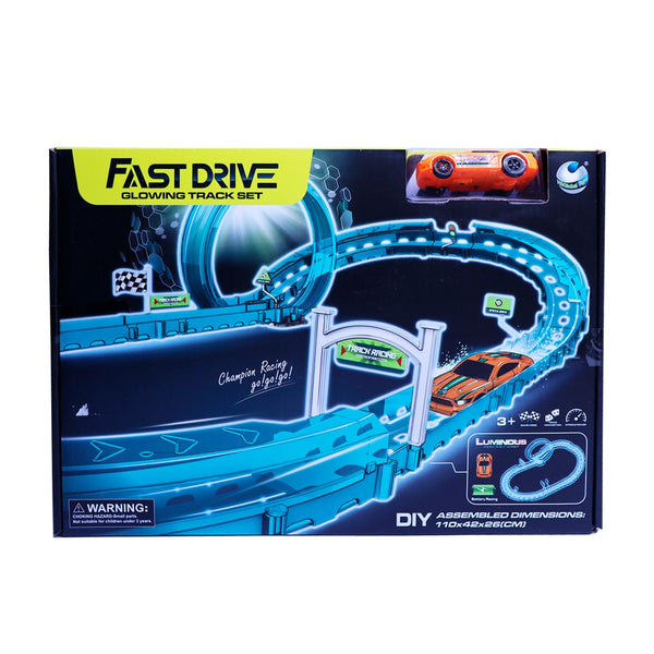 Pista De Auto Luminosa 1 Loop C/ Bateria Recargable