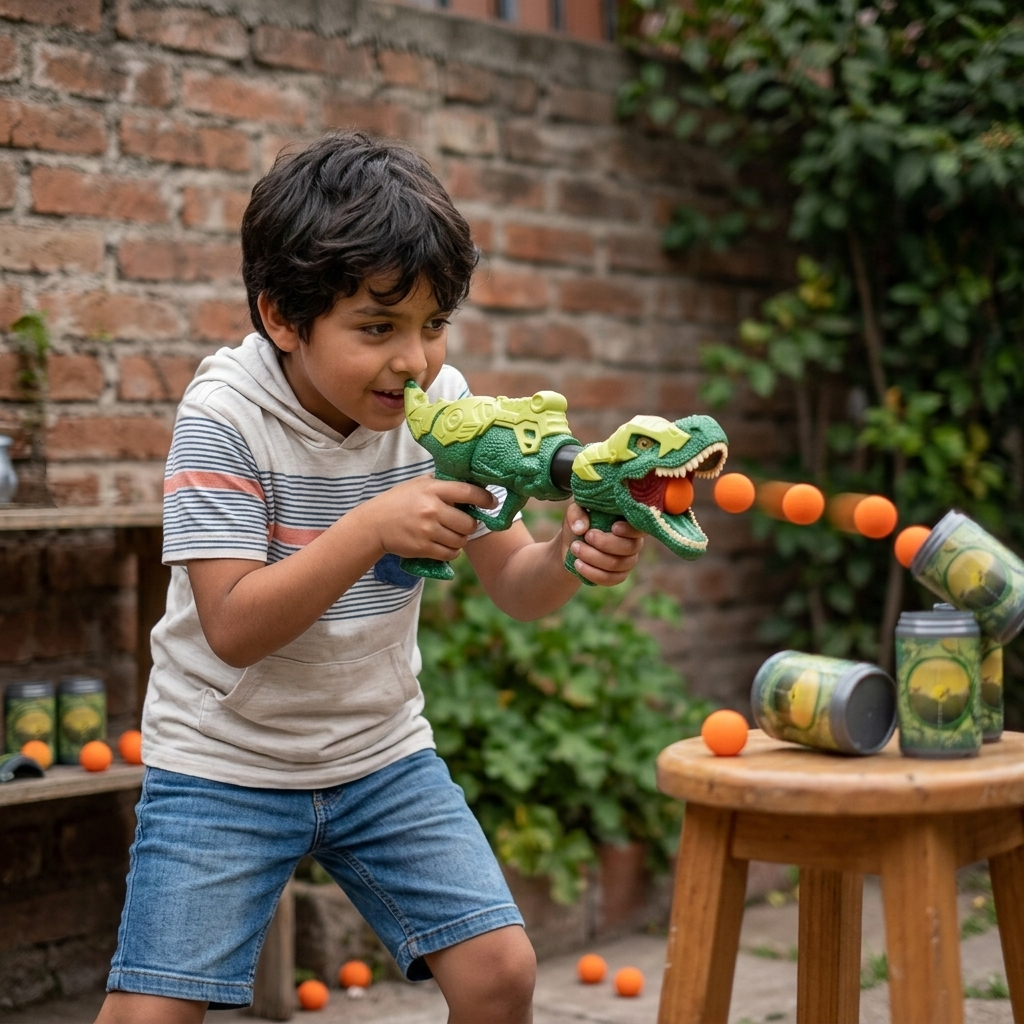 Lanzador De Dinosaurio 12 Bolas - Toyng - Toyng