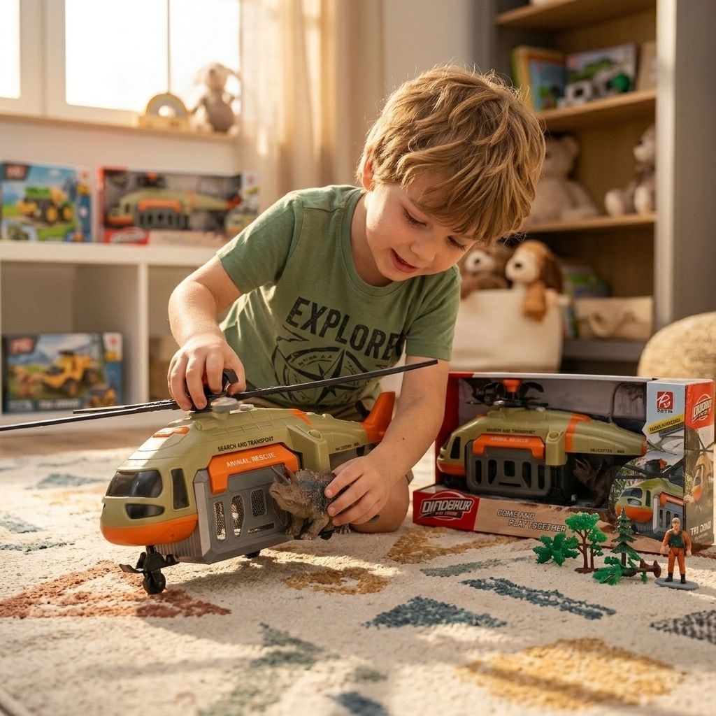 Juguete Helicoptero Carga - Toyng