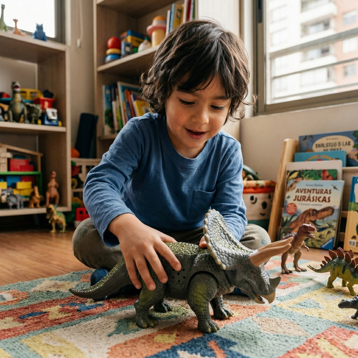 Juguete Dinosaurio B/O con Luces y Sonido 2 - Toyng