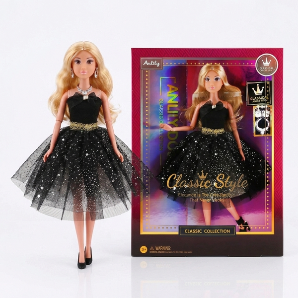 Juguete Muñeca Vestido Negro - Toyng