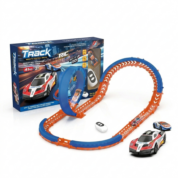 Juguete Pista De Autos De 41 Piezas Con Control  - Toyng