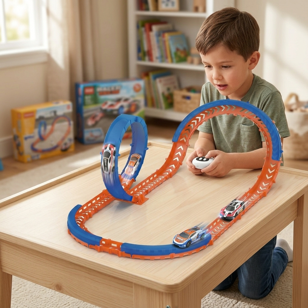Juguete Pista De Autos De 41 Piezas Con Control  - Toyng