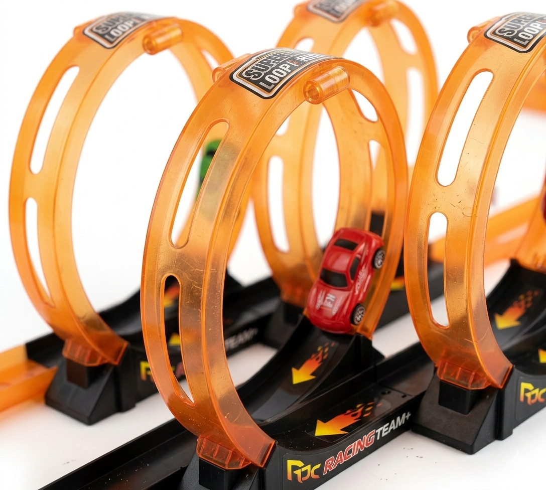 Juguete Pista 38 Piezas 2 Autos Pull Back - Toyng