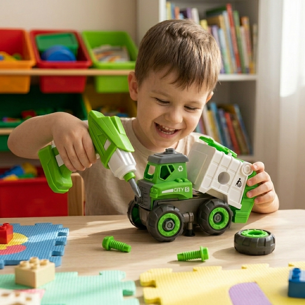 Camión De Basura Para Armar Con Rc - Toyng