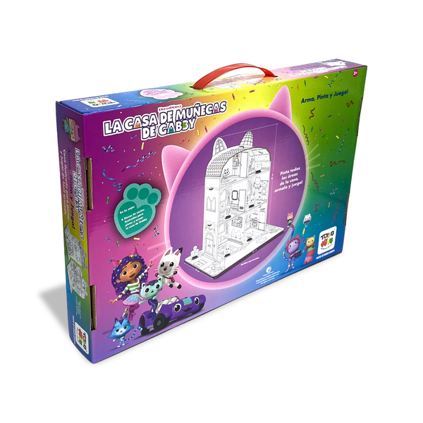 Casa para Armar, Pintar y Jugar (Chica) – Gabby’s Dollhouse