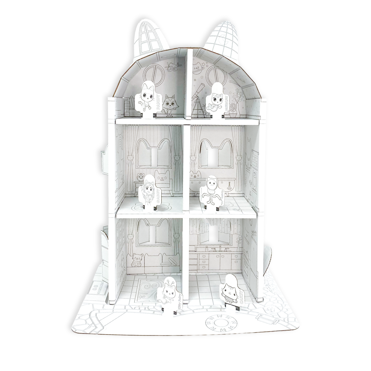 Casa para Armar, Pintar y Jugar (Chica) – Gabby’s Dollhouse