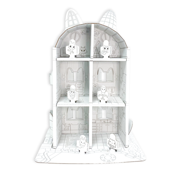 Casa para Armar, Pintar y Jugar (Chica) – Gabby’s Dollhouse