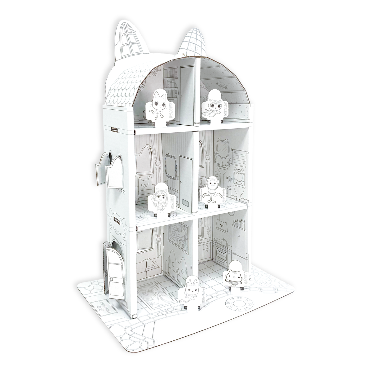 Casa para Armar, Pintar y Jugar (Chica) – Gabby’s Dollhouse