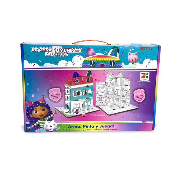 Casa para Armar, Pintar y Jugar (Chica) – Gabby’s Dollhouse