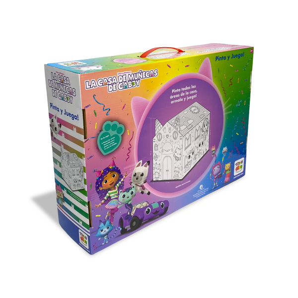 Casa para Armar, Pintar y Jugar (Grande) – Gabby’s Dollhouse