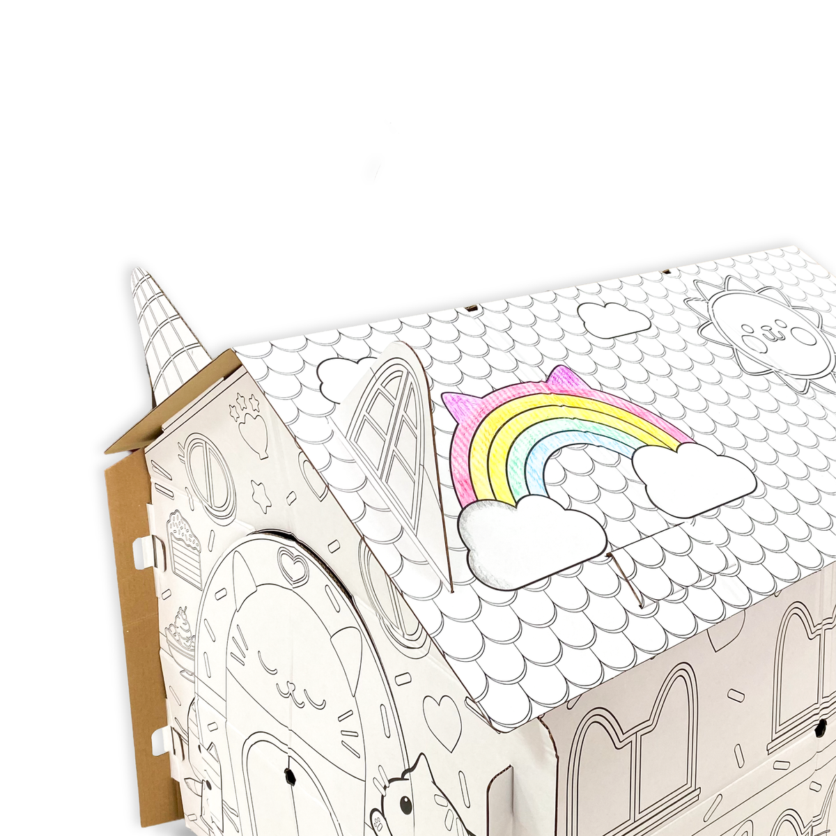 Casa para Armar, Pintar y Jugar (Grande) – Gabby’s Dollhouse