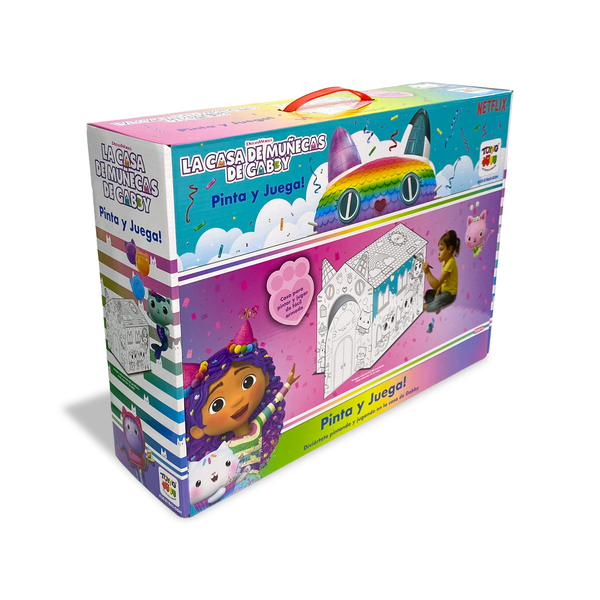 Casa para Armar, Pintar y Jugar (Grande) – Gabby’s Dollhouse