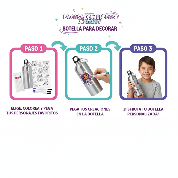 Botella Para Decorar - Gabby´S Doll House