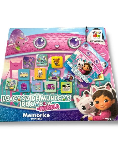 Juego de Mesa Memorice 60 Piezas - Gabby
