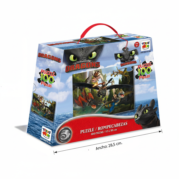 Puzzle 100 Piezas - Como Entrenar a Tu Dragón
