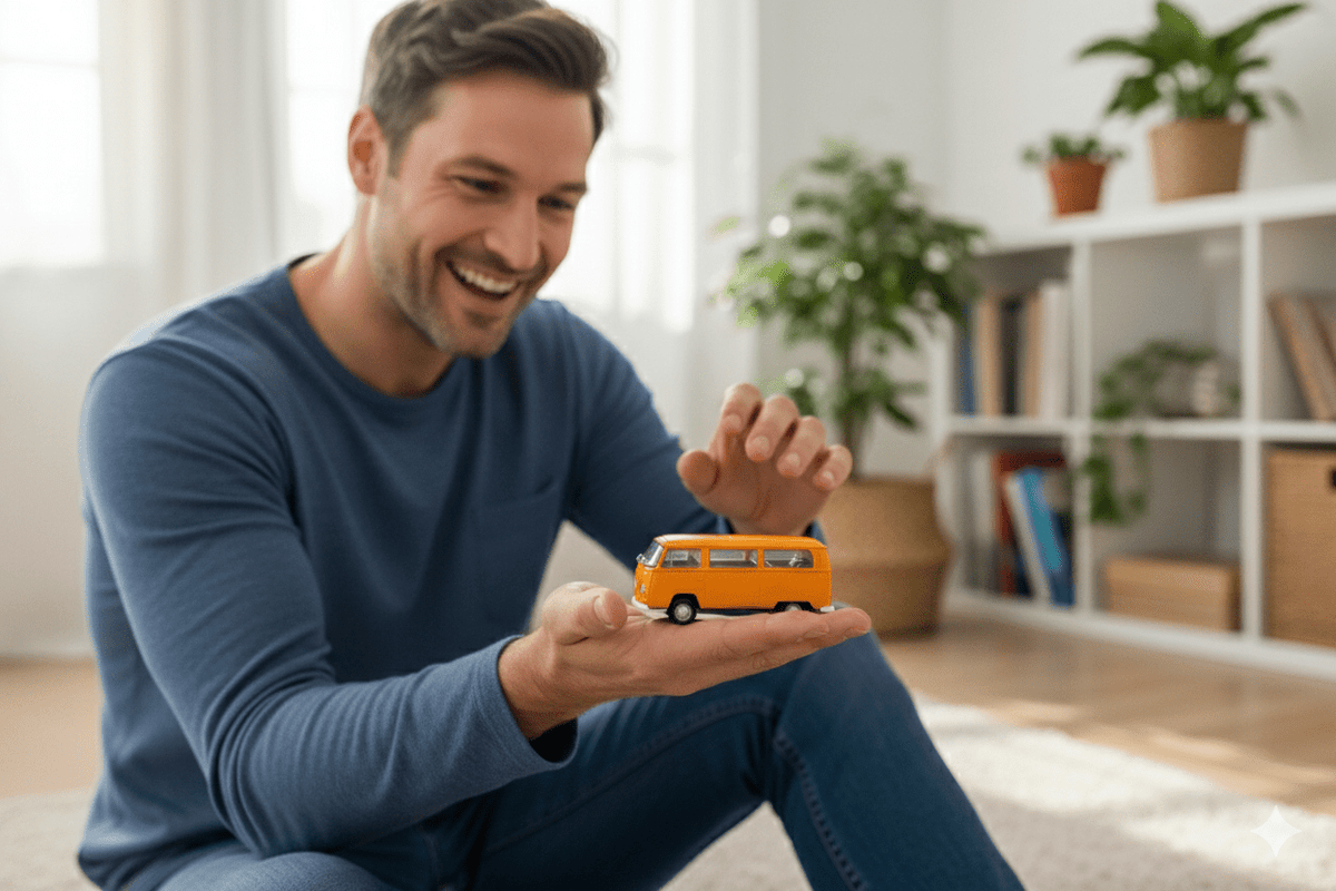 Auto 1972 Volkswagen Bus T2 Escala 1:34:39 - Welly - Toyng Chile