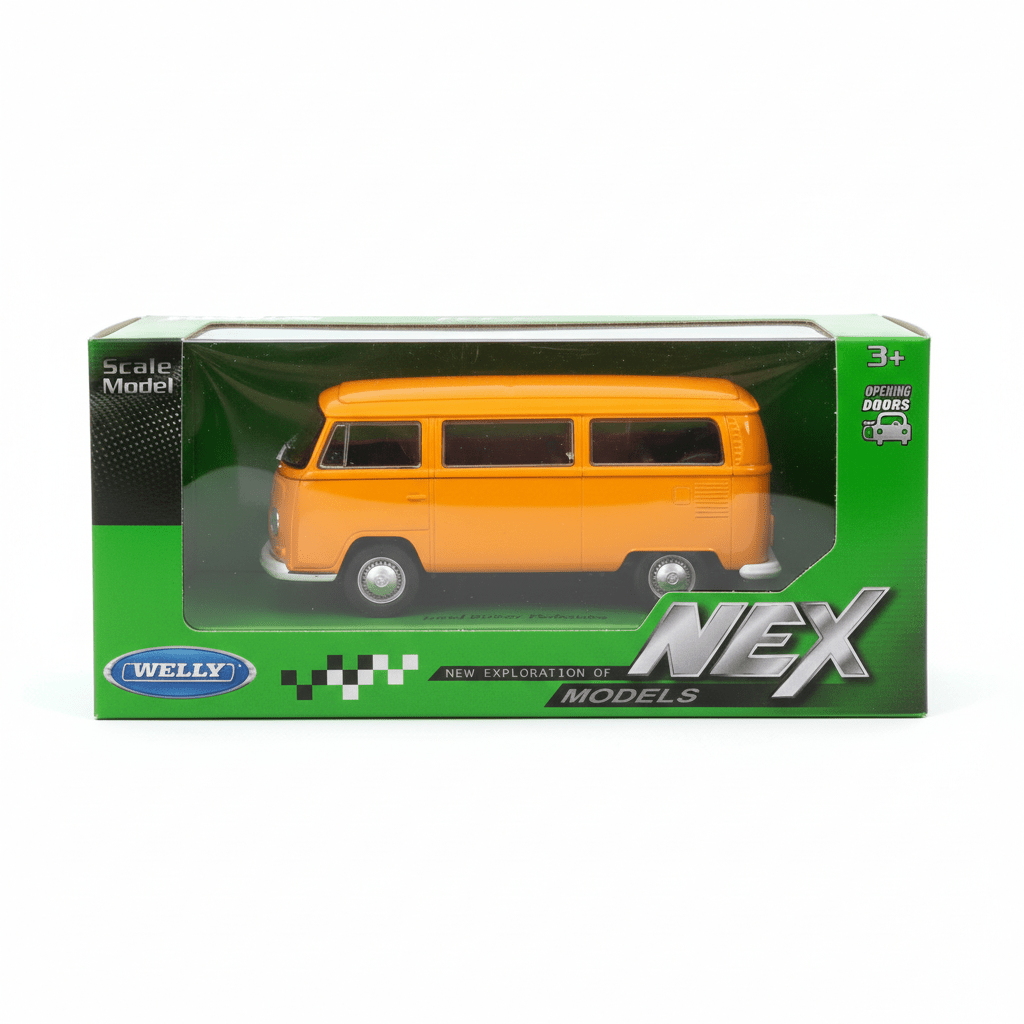Auto 1972 Volkswagen Bus T2 Escala 1:34:39 - Welly - Toyng Chile