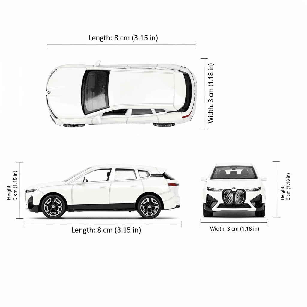 Auto BMW IX Escala 1:60 - Welly - Toyng Chile