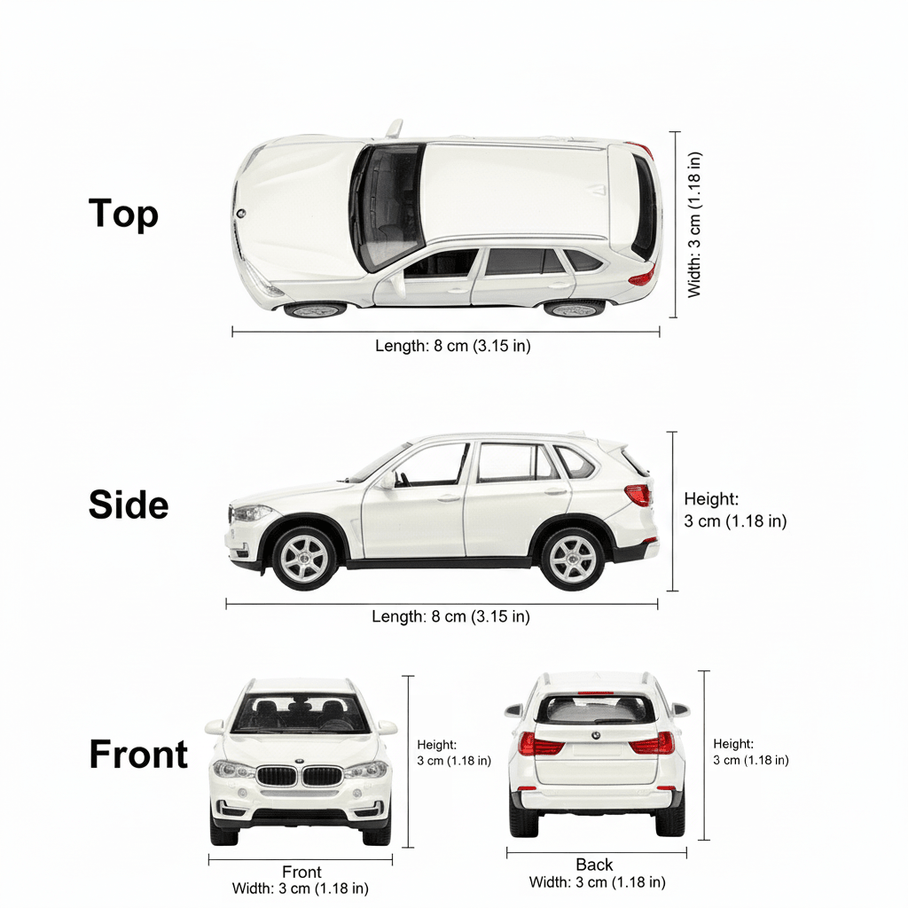 Auto BMW Xs Escala 1:60 - Welly - Toyng Chile