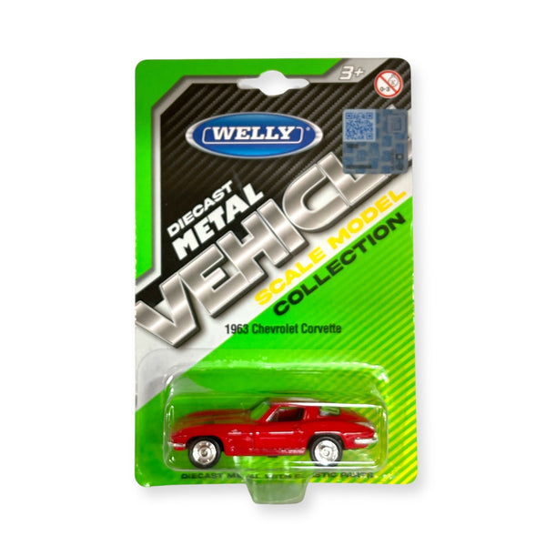 Auto Chevrolet Corvette 1963 Escala 1:60 - Welly - Toyng Chile