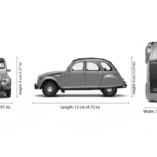 Auto Citroneta 2CV Soft Top Escala 1:34:39 - Welly - Toyng Chile