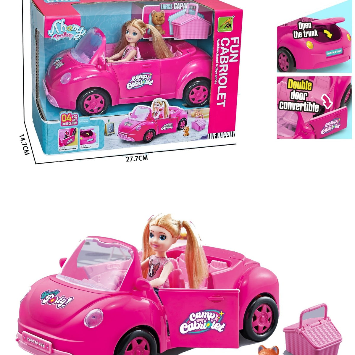 Auto Convertible Con Muñeca - Toyng - Toyng Chile