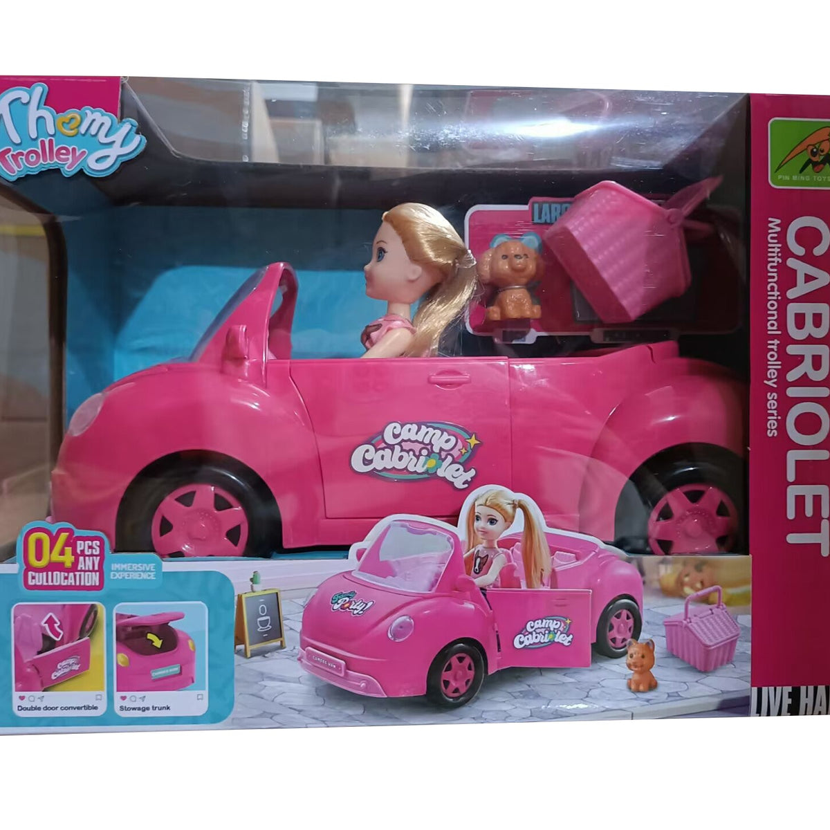 Auto Convertible Con Muñeca - Toyng - Toyng Chile