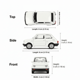 Auto Fiat 126 Escala 1:60 - Welly - Toyng Chile
