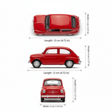 Auto Fiat 600 Escala 1:34:39 - Welly - Toyng Chile
