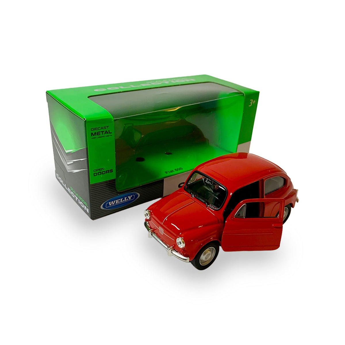 Auto Fiat 600 Escala 1:34:39 - Welly - Toyng Chile