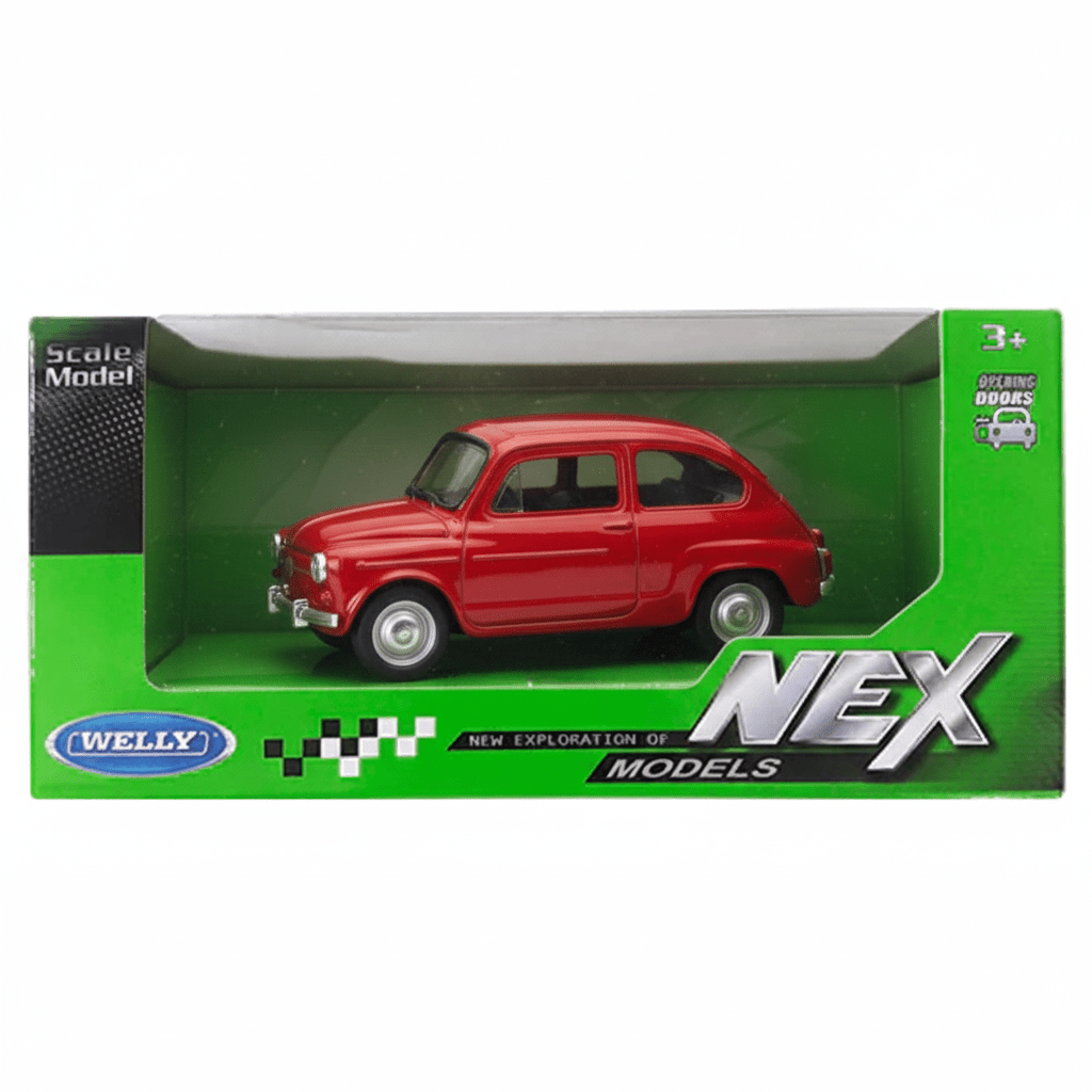 Auto Fiat 600 Escala 1:34:39 - Welly - Toyng Chile