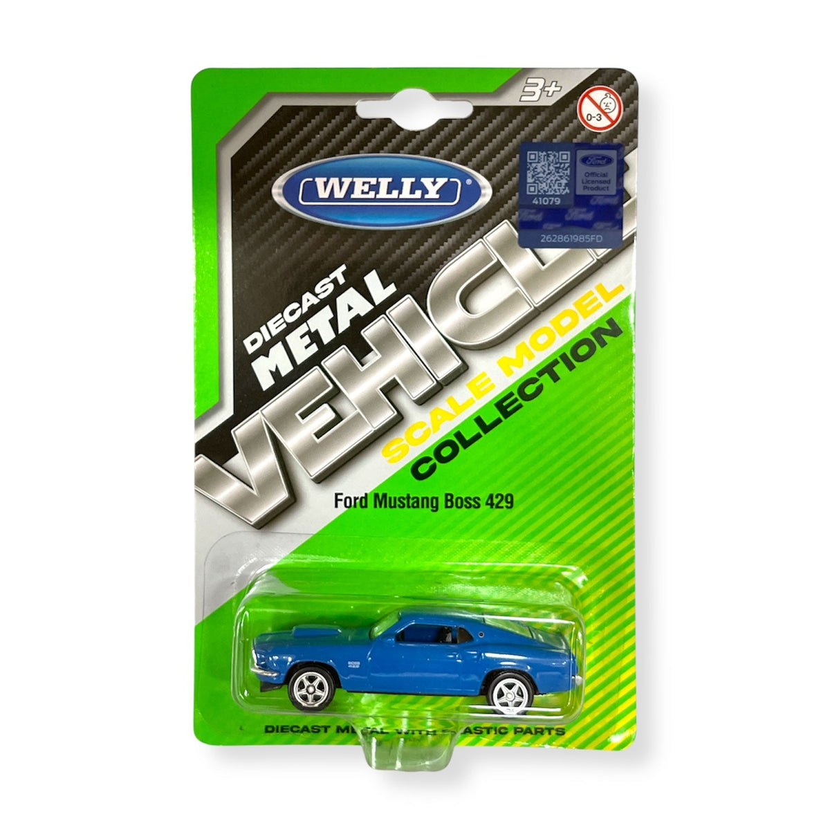 Auto Ford Mustang Boss 429 1969 Escala 1:60 - Welly - Toyng Chile