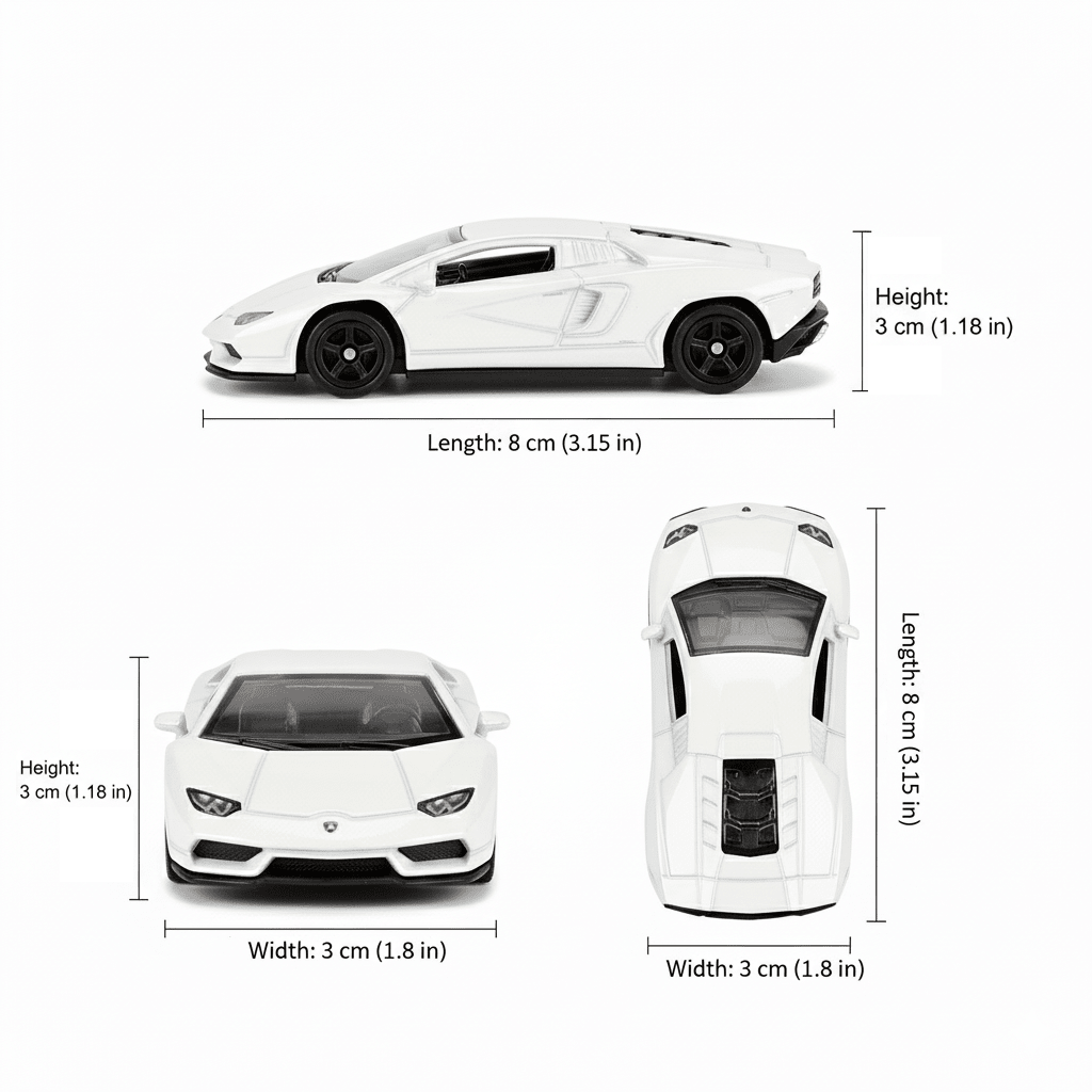 Auto Lamborghini Countach LPI - 800 - 4 Escala 1:60 - Welly - Toyng Chile