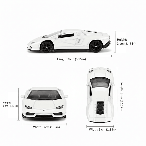 Auto Lamborghini Countach LPI - 800 - 4 Escala 1:60 - Welly - Toyng Chile