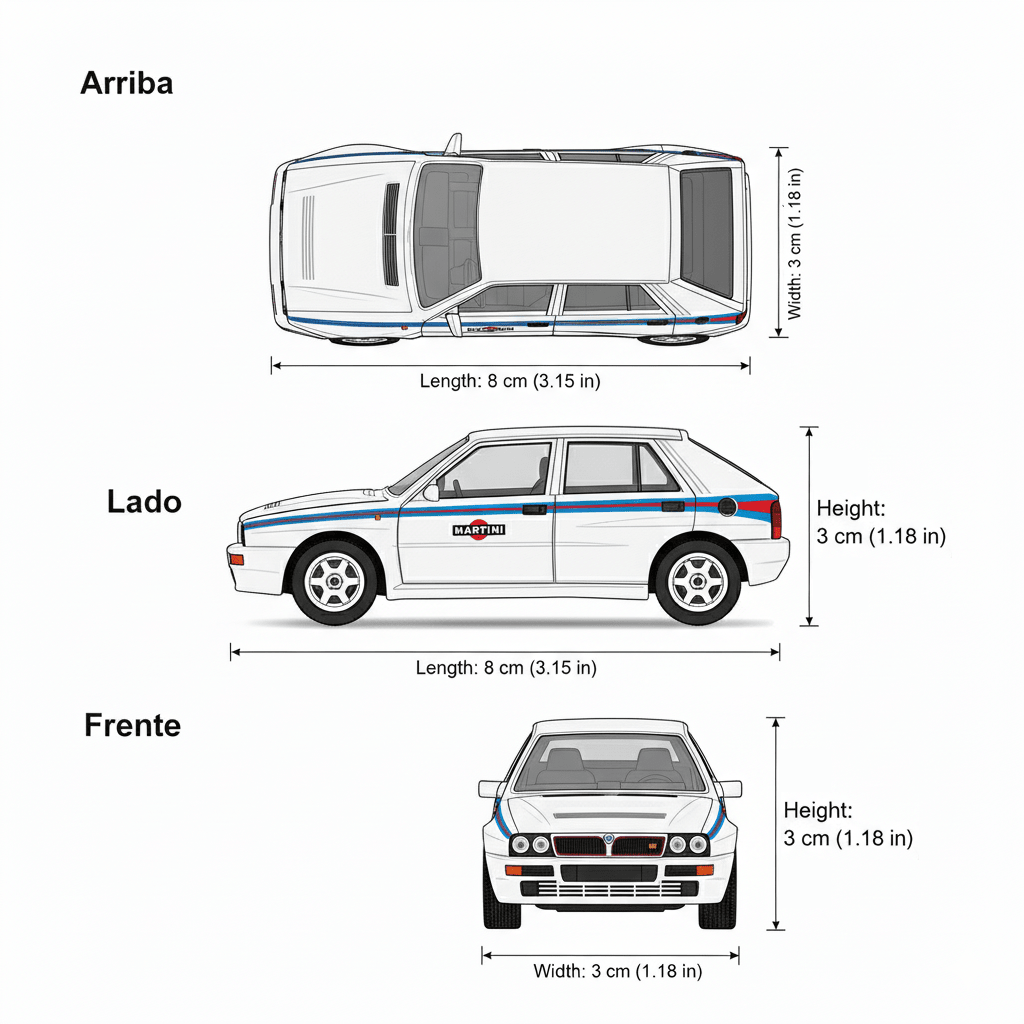 Auto Lancia Delta Integrale Evoluzione 1992 Escala 1 - Welly - Toyng Chile