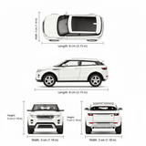 Auto Land Rover Range Rover Evoque Escala 1:60 - Welly - Toyng Chile