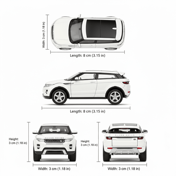 Auto Land Rover Range Rover Evoque Escala 1:60 - Welly - Toyng Chile