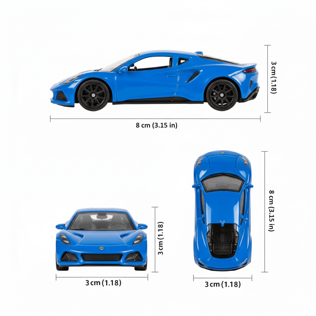 Auto Lotus Emira Escala 1:60 - Welly - Toyng Chile