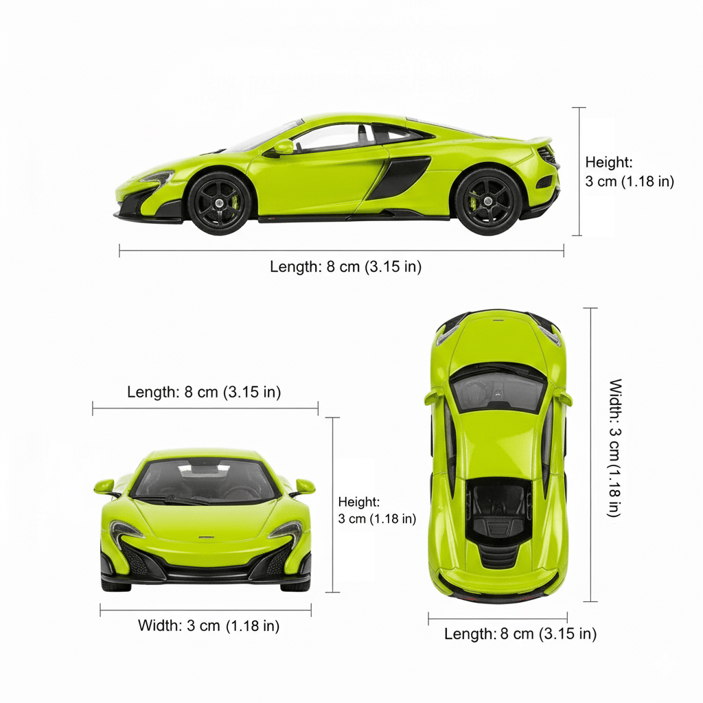 Auto McLaren 675LT Coupe Escala 1:60 - Welly - Toyng Chile