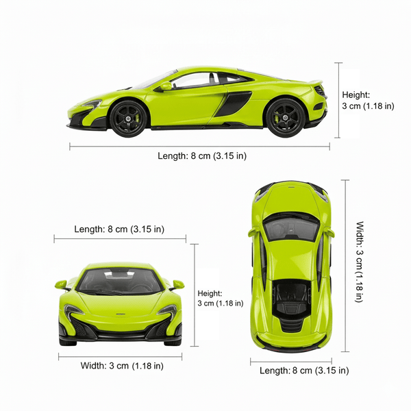 Auto McLaren 675LT Coupe Escala 1:60 - Welly - Toyng Chile