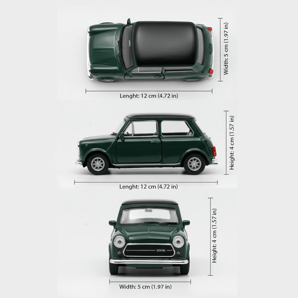 Auto Mini Cooper 1300 Escala 1:34:39 - Welly - Toyng Chile
