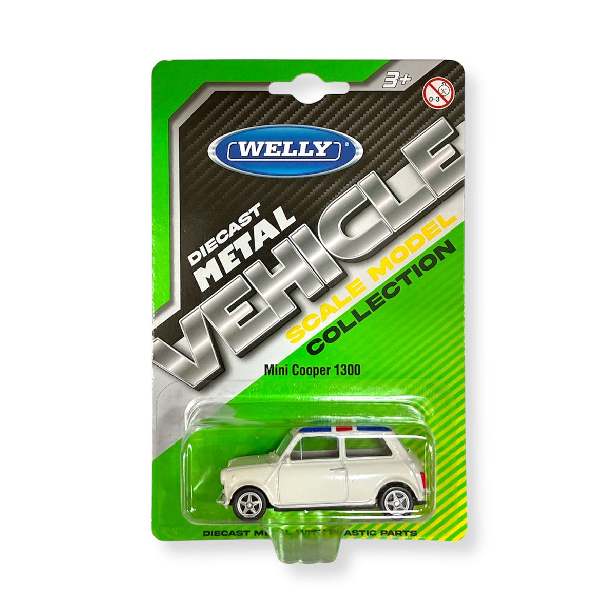 Auto Mini Cooper 1300 (UK Flag) Escala 1:60 - Welly - Toyng Chile