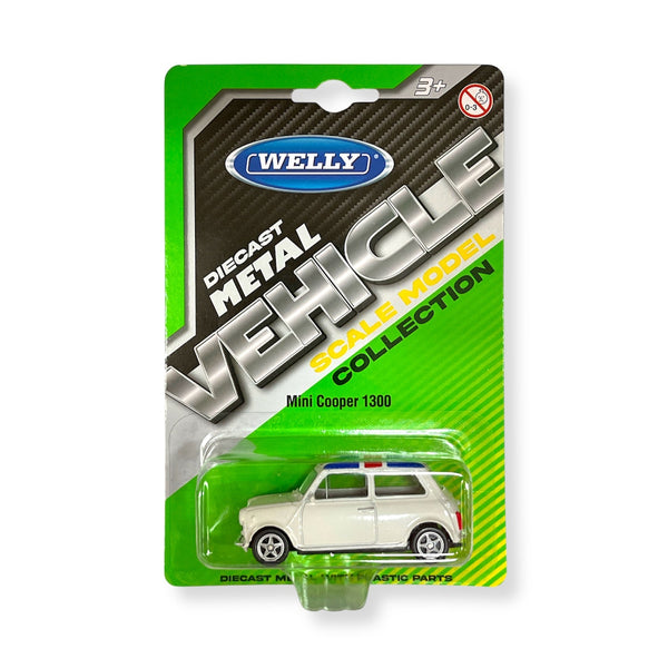 Auto Mini Cooper 1300 (UK Flag) Escala 1:60 - Welly - Toyng Chile