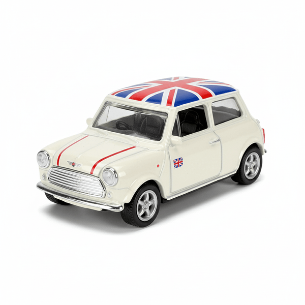 Auto Mini Cooper 1300 (UK Flag) Escala 1:60 - Welly - Toyng Chile