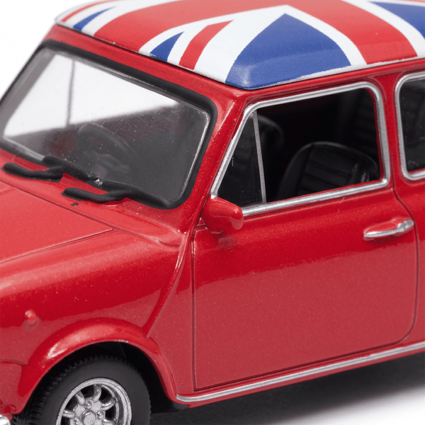 Auto Mini Cooper 1300 UK Flag S Escala 1:43 - Welly - Toyng Chile