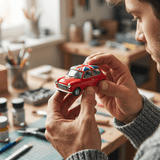 Auto Mini Cooper 1300 UK Flag S Escala 1:43 - Welly - Toyng Chile
