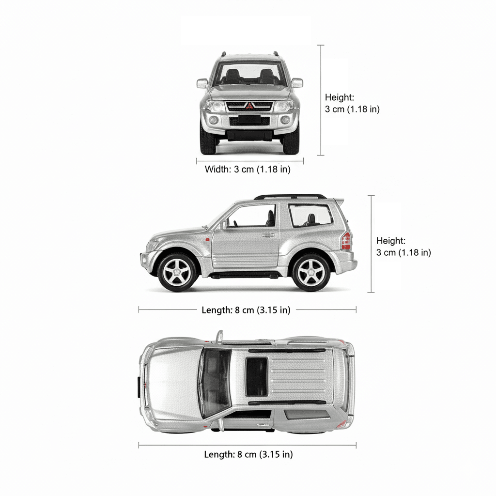 Auto Mitsubishi Montero Escala 1:60 - Welly - Toyng Chile