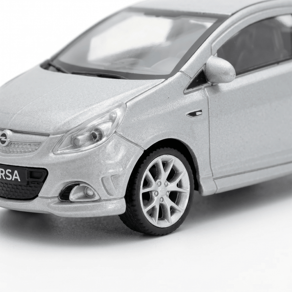 Dromader Welly Modelauto – Opel Corsa OPC – Schaal 1:39 – Zilver – Metalen Replica – 12 Cm