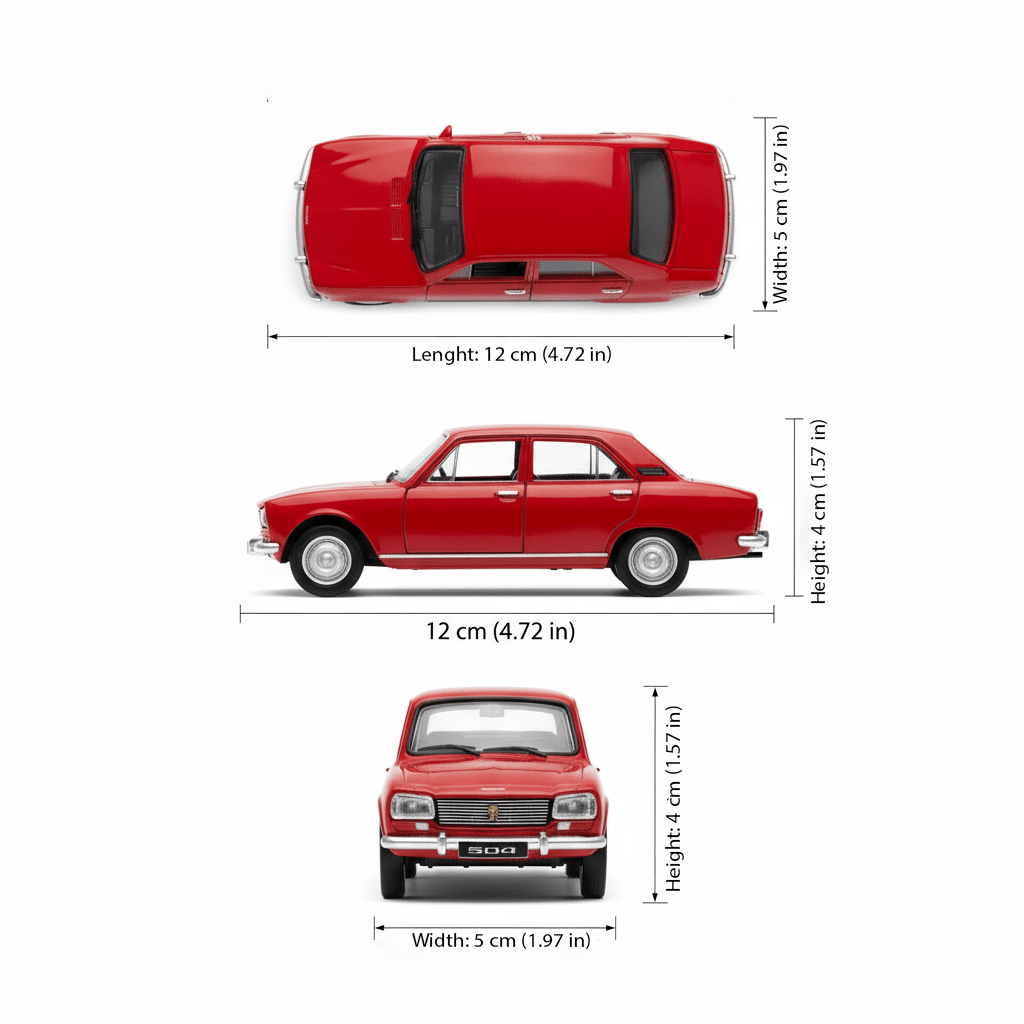 Auto Peugeot 504 1975 Escala 1:34:39 - Welly - Toyng Chile
